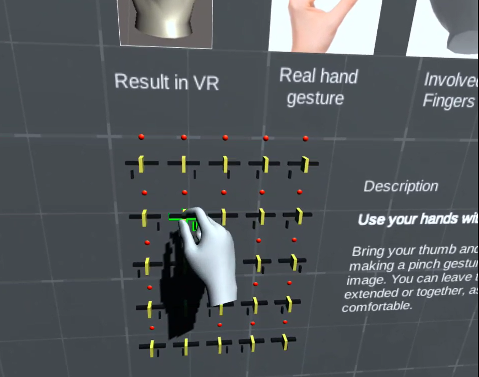 Interacciones pseudohápticas en realidad virtual