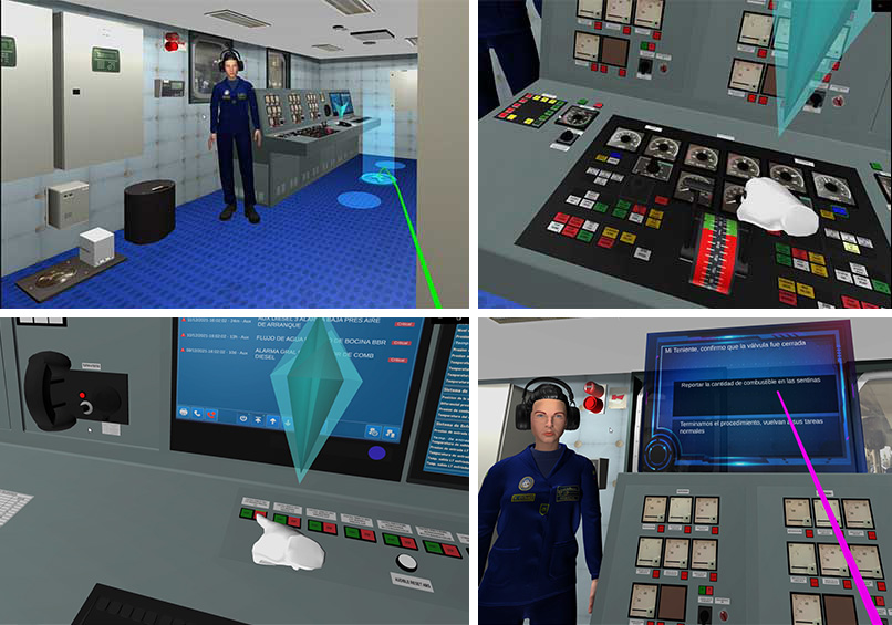 Prototipo consola de ingeniería en realidad virtual y simulación en el entrenamiento de tripulaciones de la flota naval de la armada de Colombia